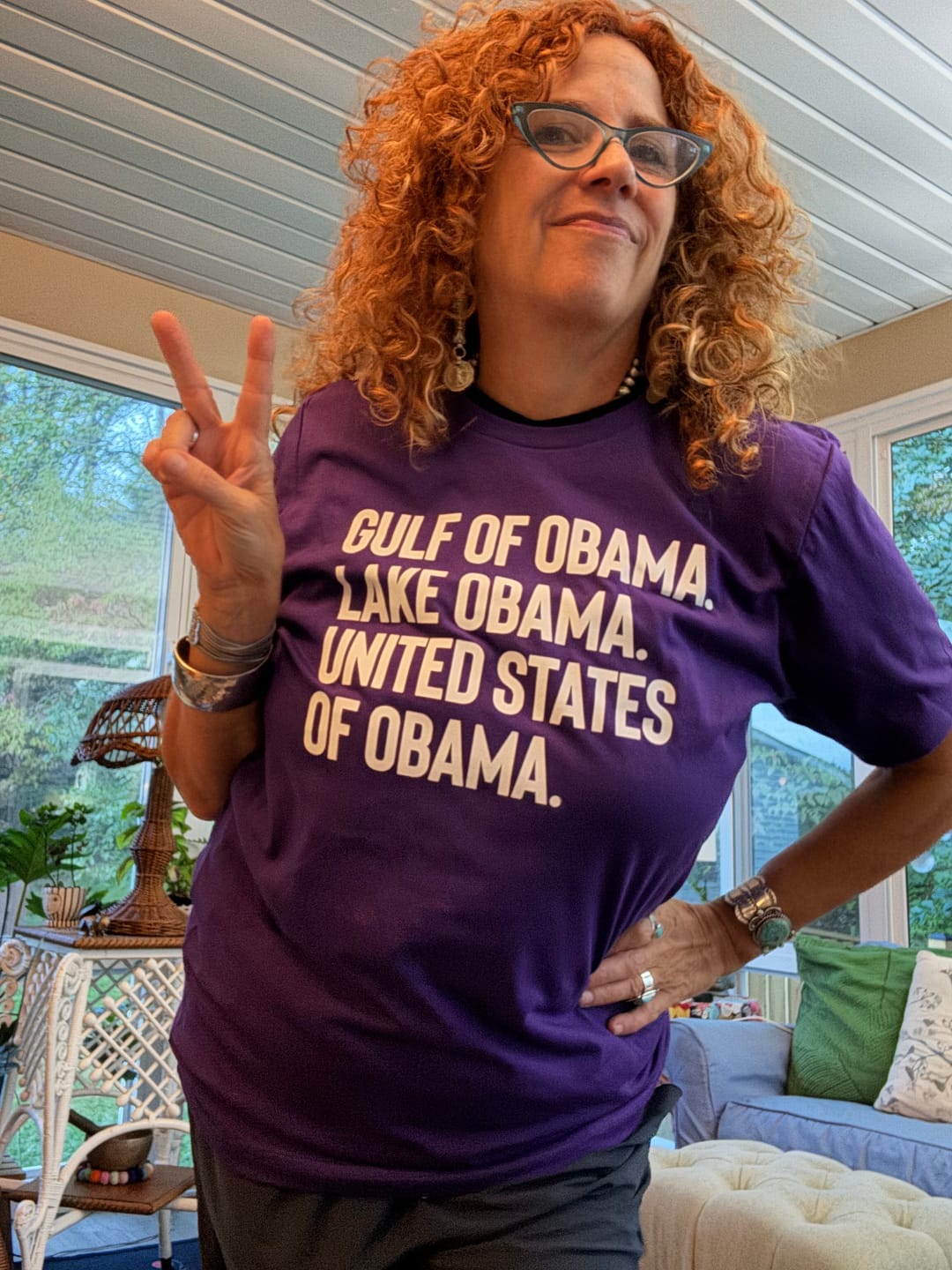 Customer photo review of Gulf of Obama. Lake Obama. The United States of Obama Unisex Tee