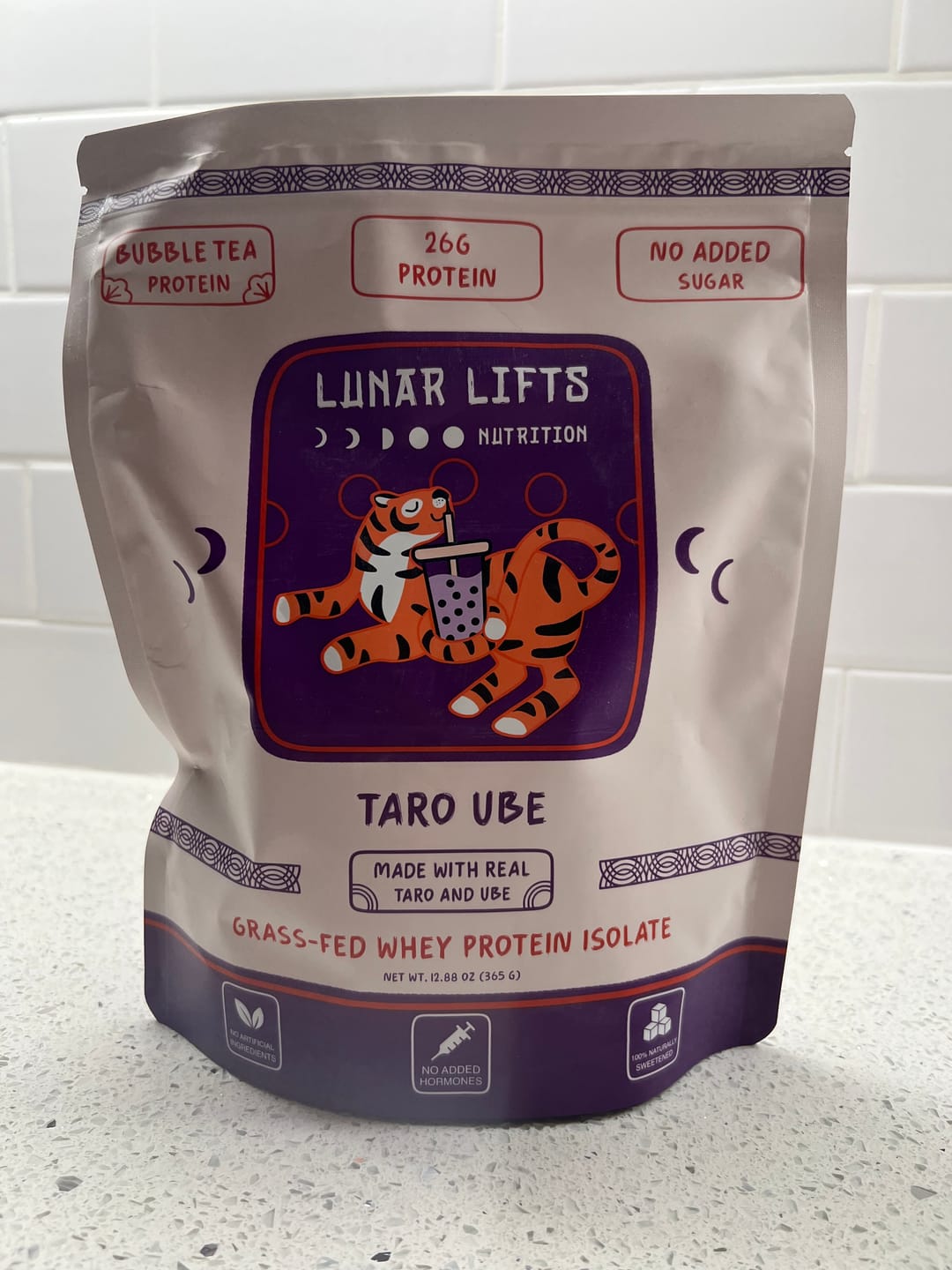 Customer photo review of Taro Ube Whey Protein