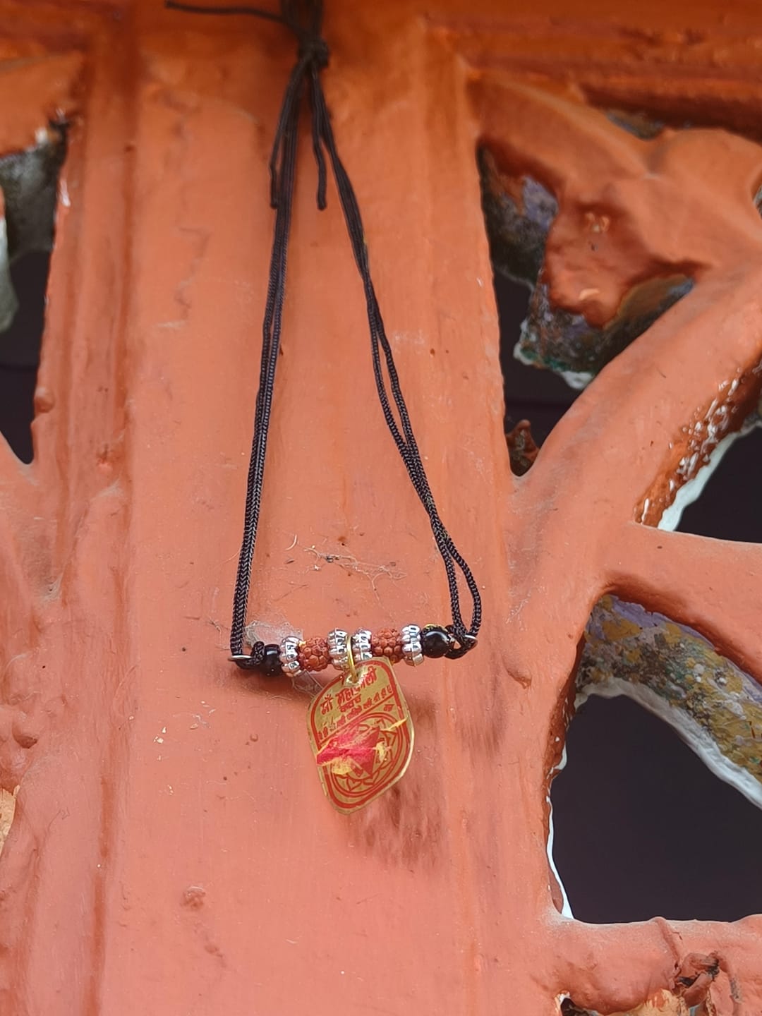Customer photo review of Mahakali Kavach Pendant – 100% Natural & Certified