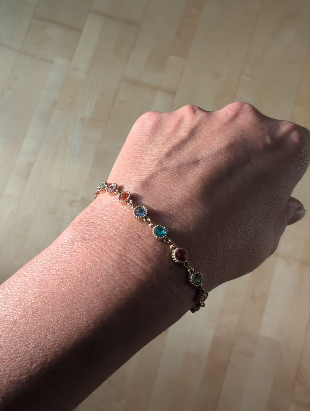 Customer photo review of »Wunsch Armband« Blockadenlöser 14K vergoldet mit Steinbesatz und abgebrochenem Stern
