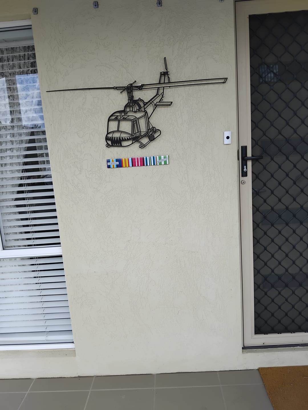Customer photo review of UH-1 Iroquois Huey 1970 Silhouette Metal Wall Art