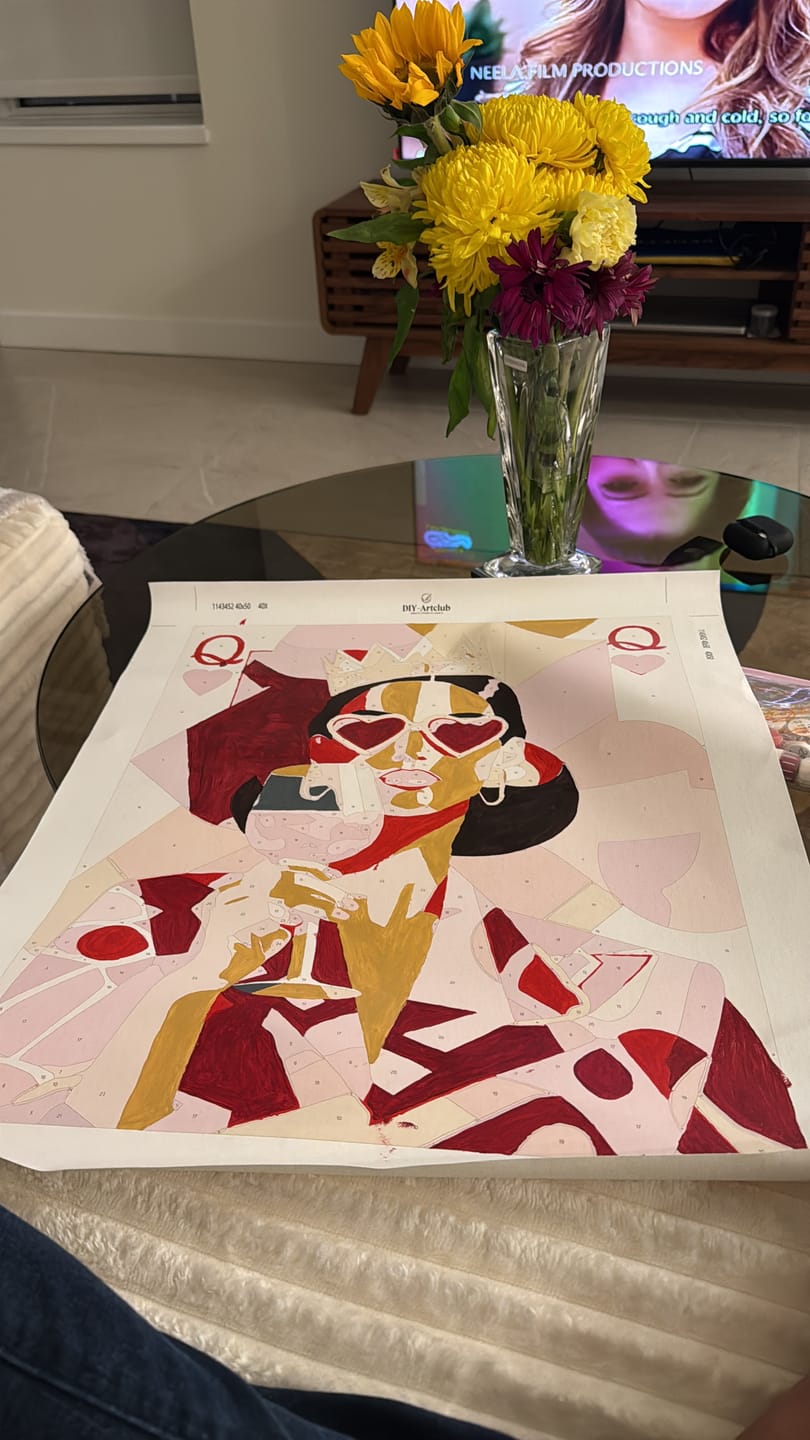 Customer photo review of The queen | Paint by Number