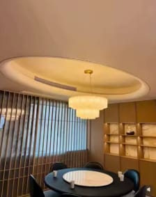 Customer photo review of Sculptural Alabaster Chandelier | Aurevia