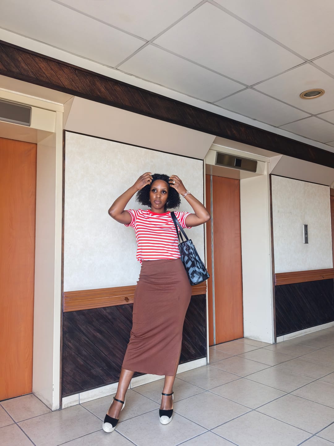 Customer photo review of Miss Black Moniker 9 Wedge - Black