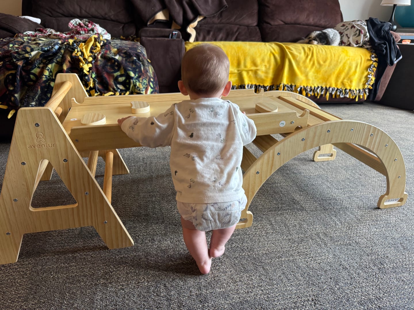 Customer photo review of Maple | Beginner Pikler Triangle & Rocker