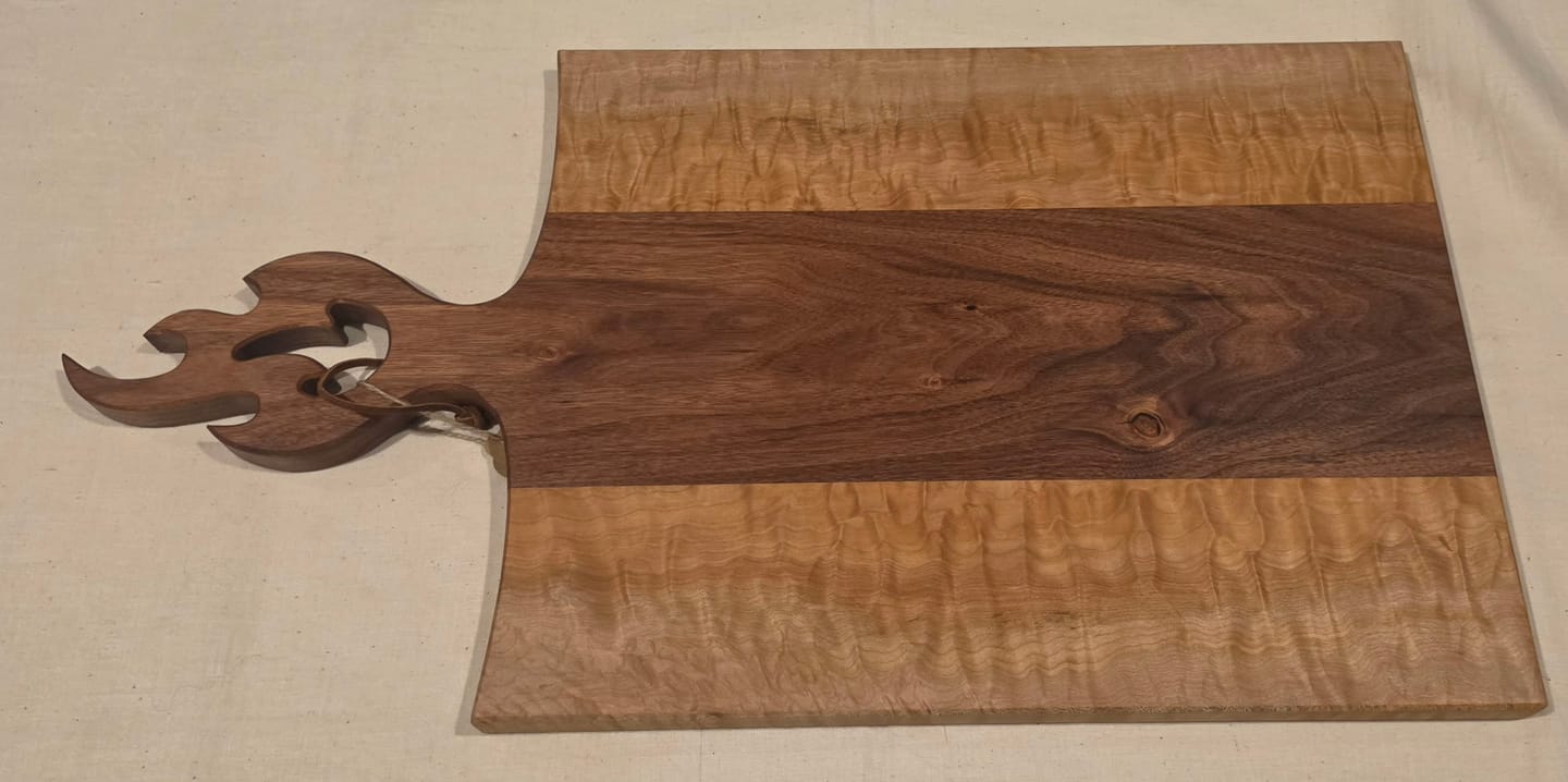 Customer photo review of Flame Style 2 Handle Acrylic Router Template