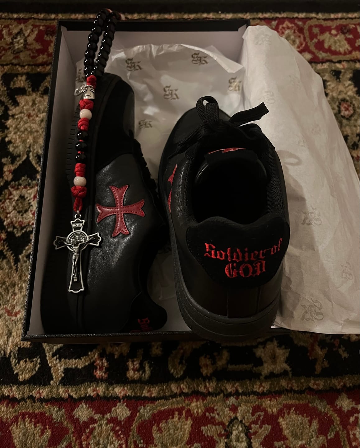 Customer photo review of Crusader Cross Sneakers