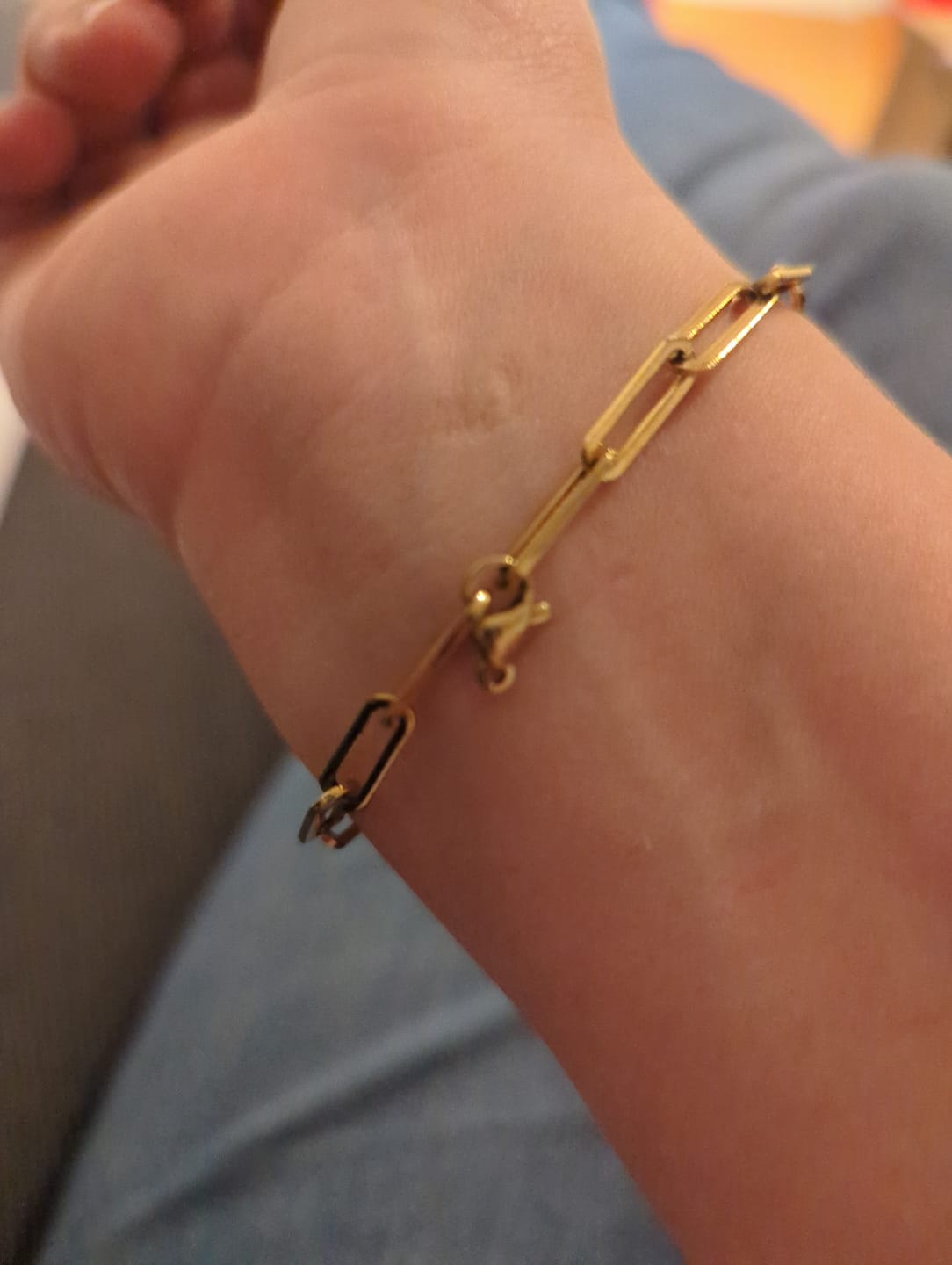 Customer photo review of Geschenk: »Ich bin stark« Blockadenlöser-Armband in Gold inkl. abgebrochenem Stern