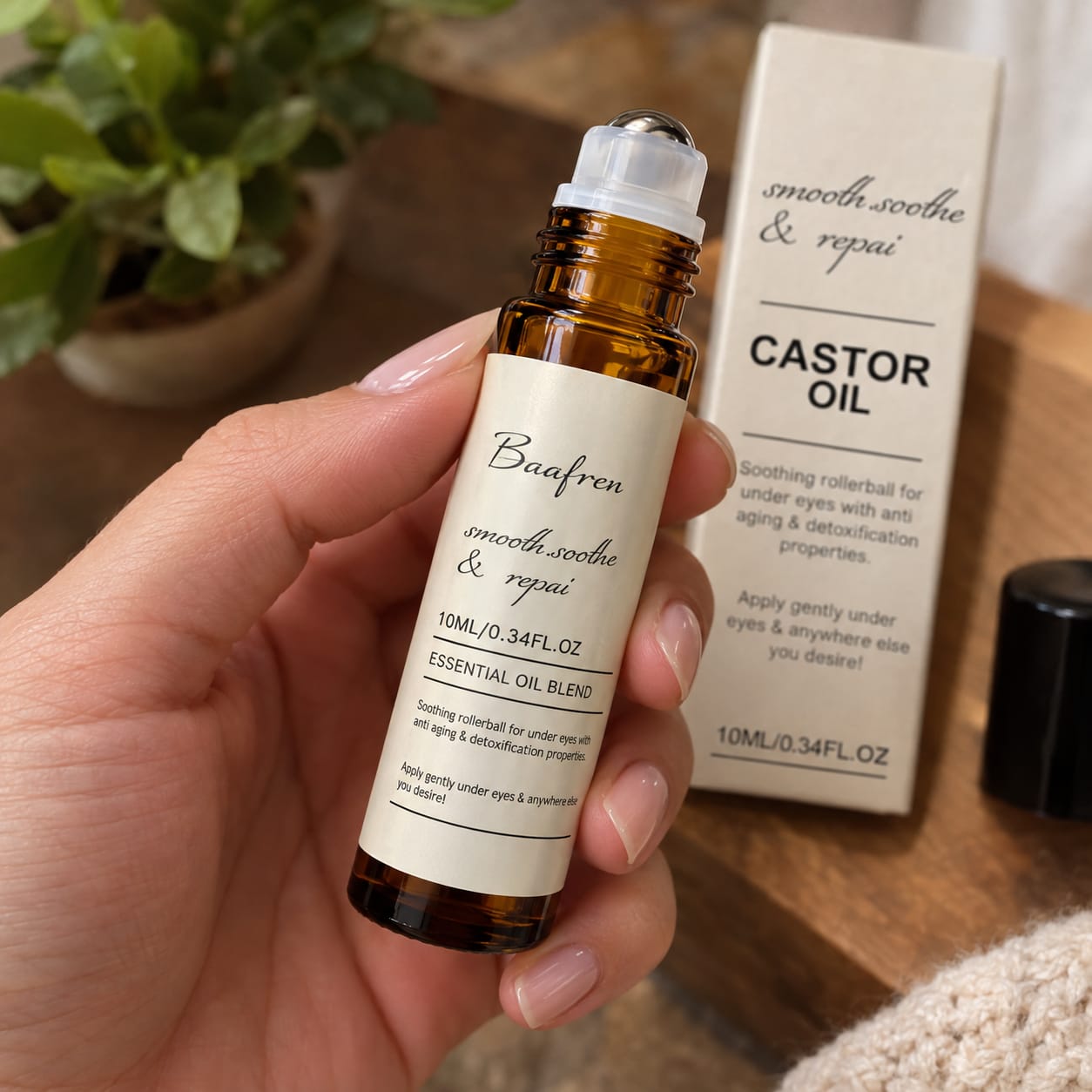 Customer photo review of Sérum para contorno de ojos con aceite de ricino