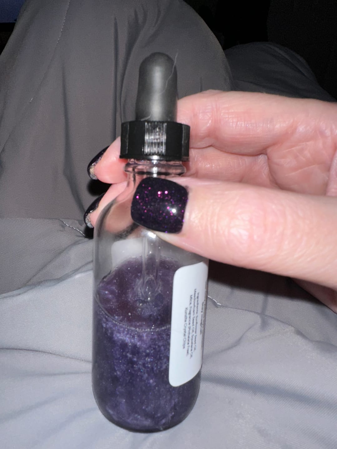 Customer photo review of Vampire Kisses Bath & Body Oil