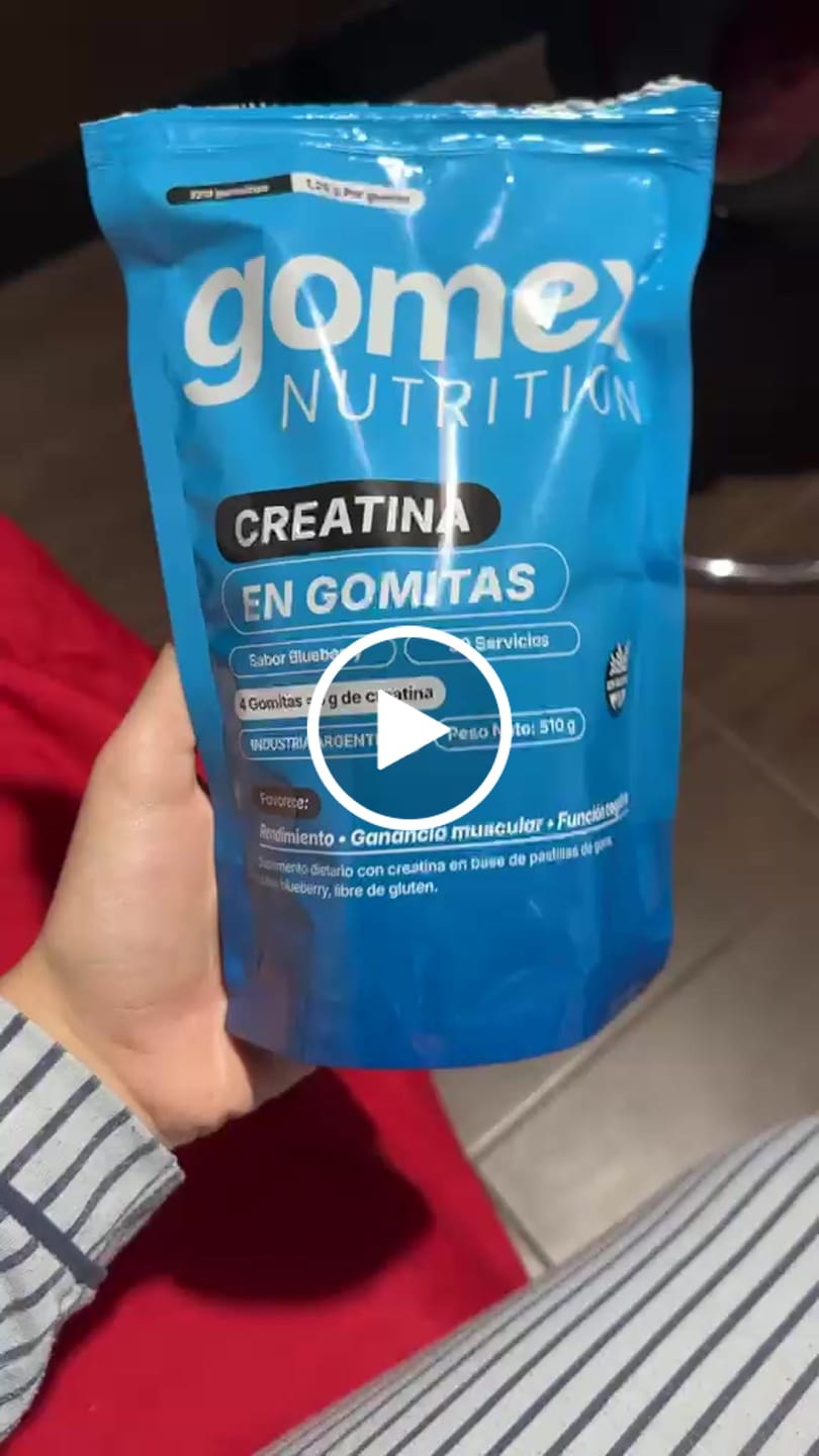 Customer video review of Gomitas de Creatina GOMEX | 5g por Dosis, Sin Polvos