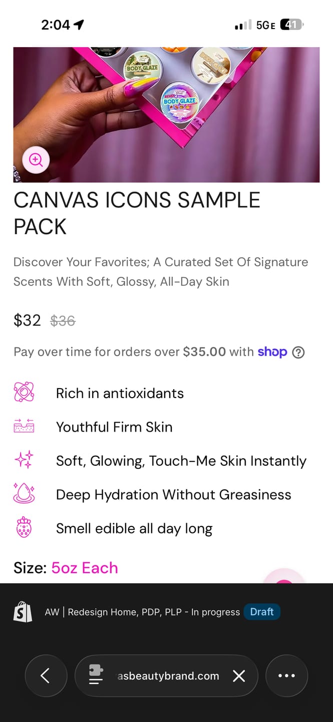 Customer photo review of CANVAS ICONS SAMPLE PACK