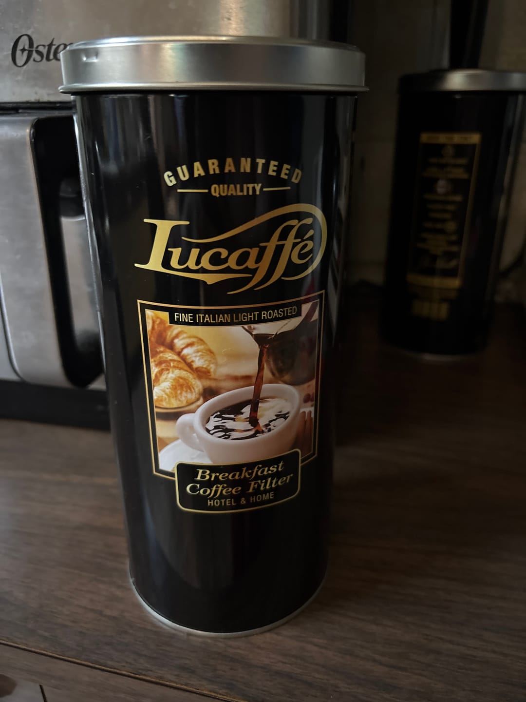 Customer photo review of Lucaffe Breakfast Coffee filter 500 grs Grano Molido