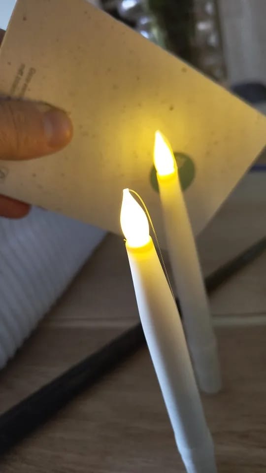 Customer photo review of Bougies LED Flottantes avec Baguette Magique
