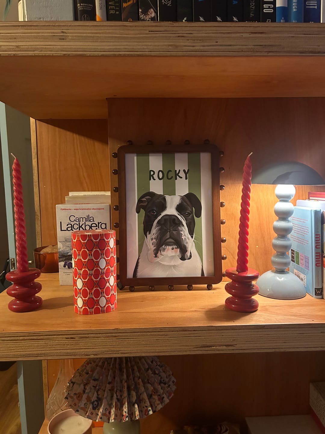 Customer photo review of Stripy | Custom Pet Portrait