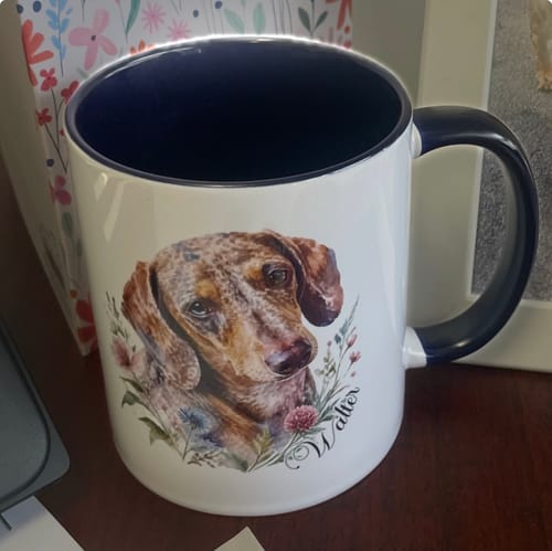 Customer photo review of Personalised Mug - Watercolour