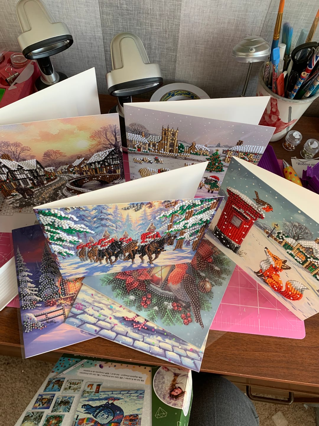 Customer photo review of 2026 Best of British Crystal Art Card Box Set of 8