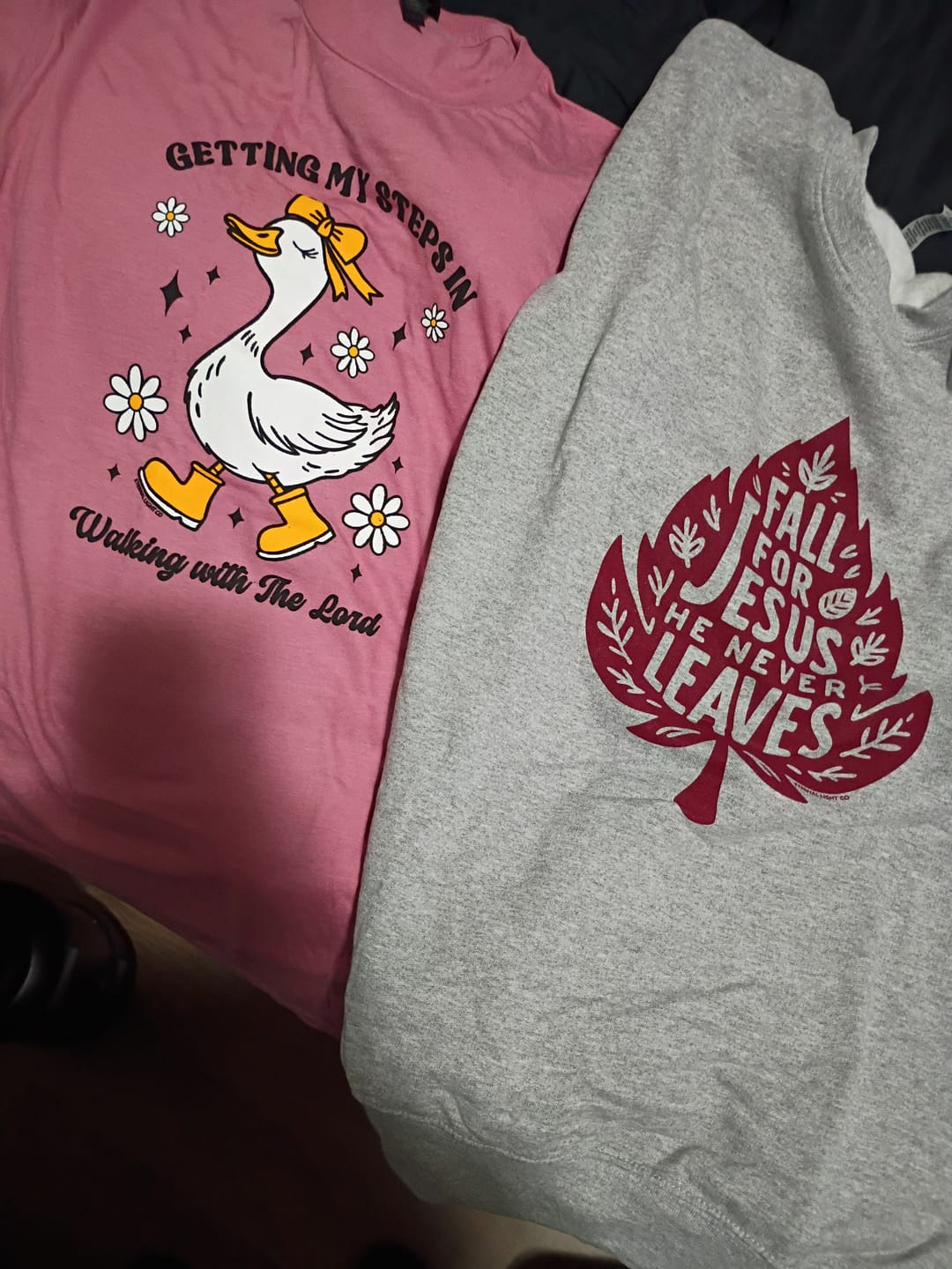 Customer photo review of Steps Tee
