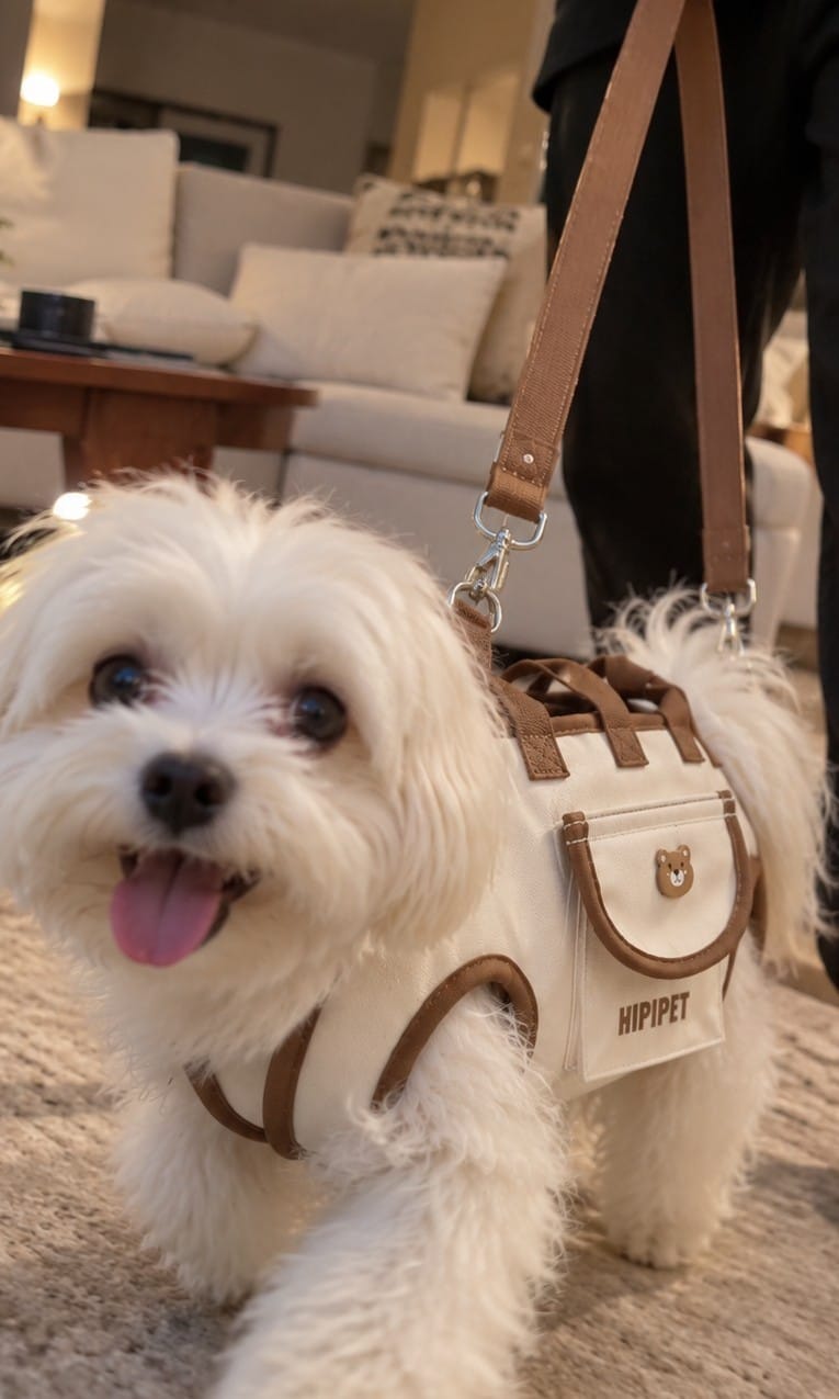 Customer photo review of Arnés de Transporte para Perros Pequeños