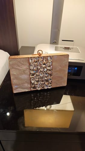 Customer photo review of Pearl of Hope Mother of Pearl Bag (Rose Gold)