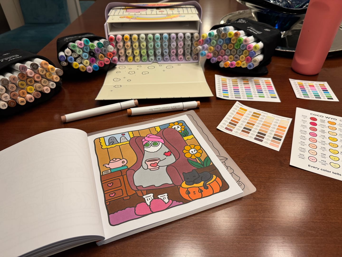 Customer photo review of Ohuhu Honolulu 36 Skin Tone Colors Dual Tips Portrait Alcohol Art Markers (New Color Codes)