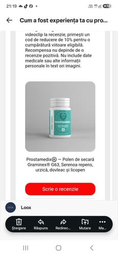 Customer photo review of Prostamedix®️ — Polen de secară Graminex® G63, Serenoa repens, urzică, dovleac și licopen