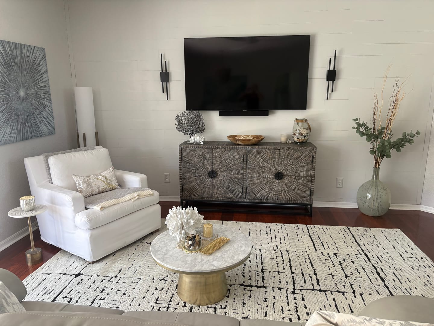 Customer photo review of AMBIO Battery Sconce •  Black