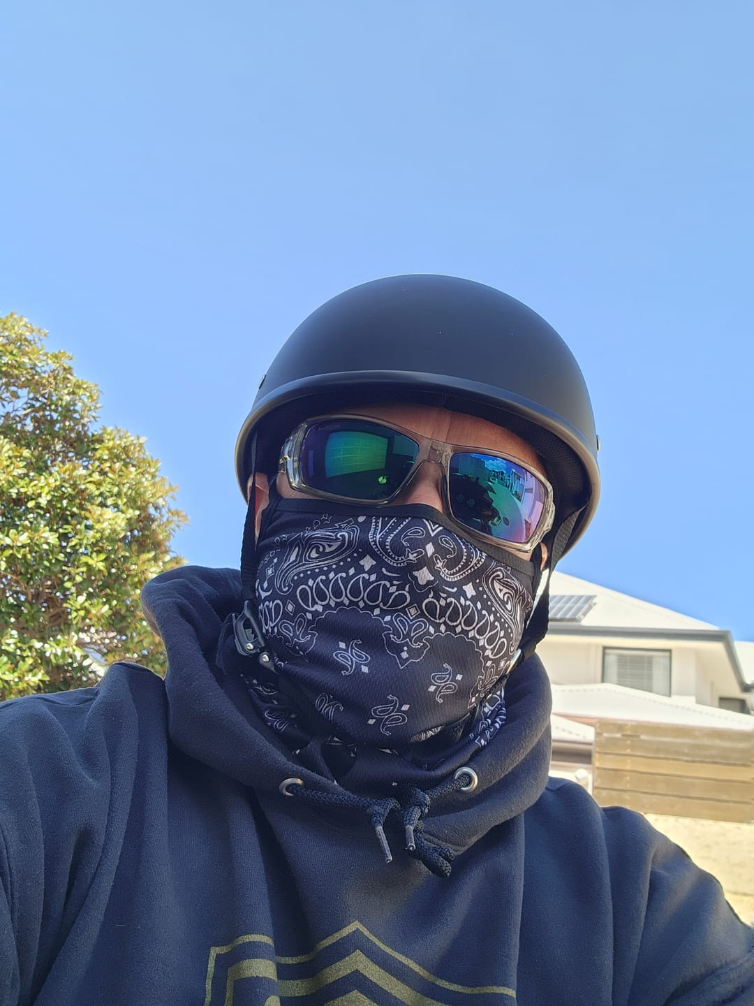 Customer photo review of Breathable UV-Block Neck Gaiter Bandana