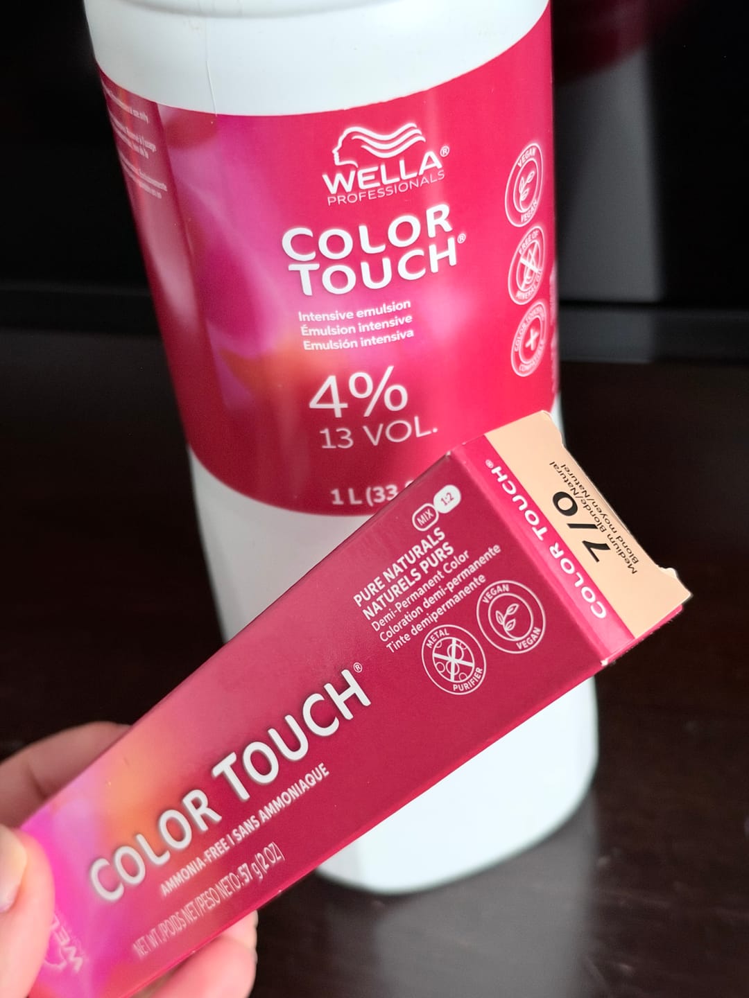 Customer photo review of Wella Color Touch Demi-permanent Hair Color 2oz