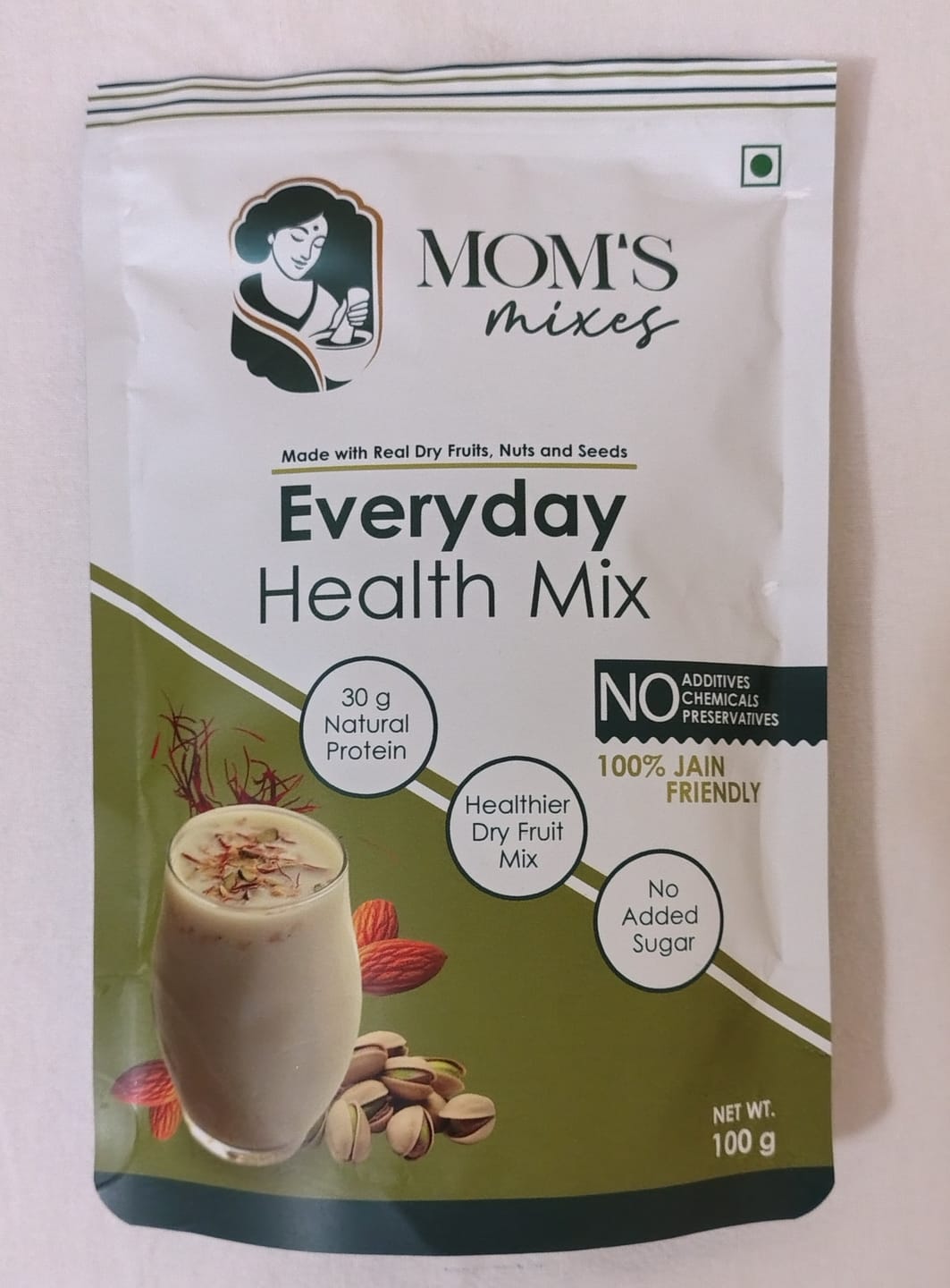 Customer photo review of Mom's Mixes Everyday Health Mix | Protein-Rich Dry Fruit Blend | 16g Protein | Zero Sugar