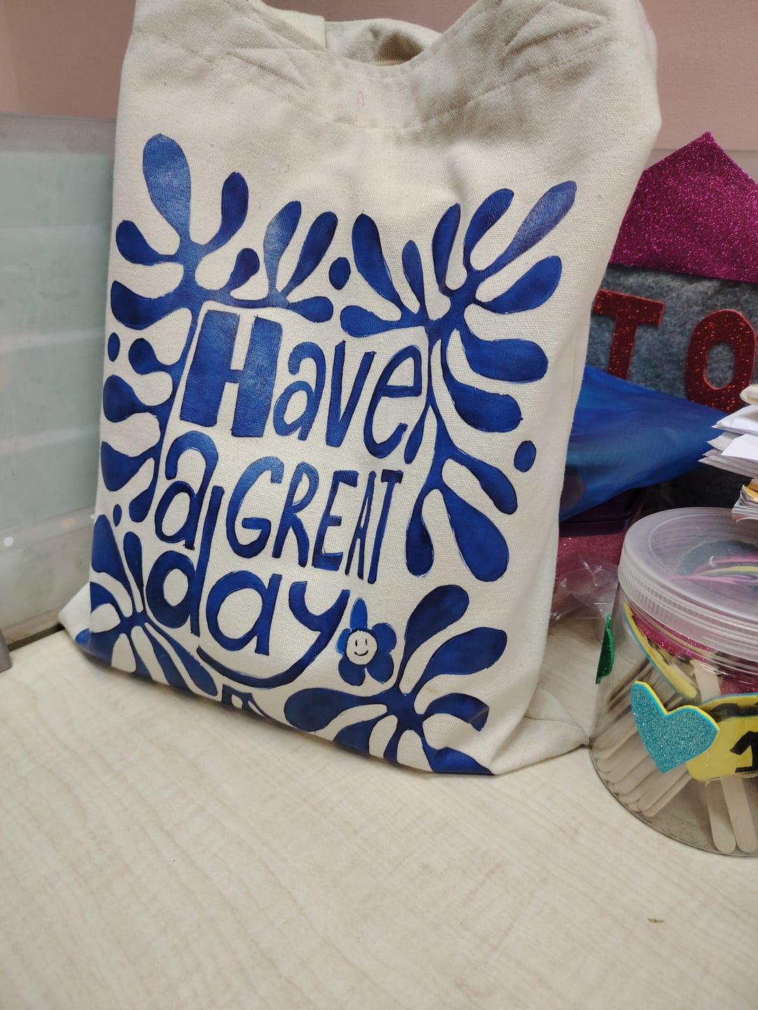 Customer photo review of Tote Bag (Have A Great Day)