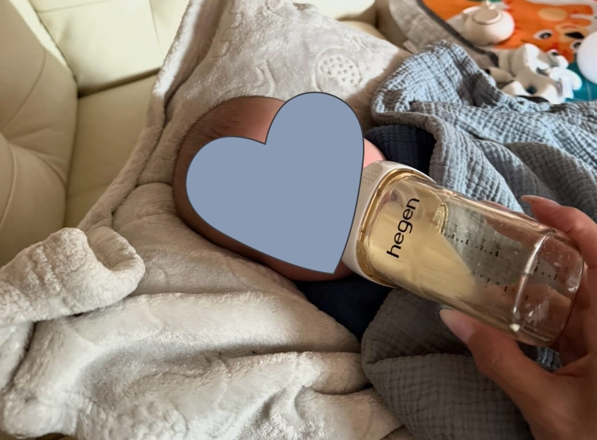 Customer photo review of 8oz Baby Bottle 3-Pack