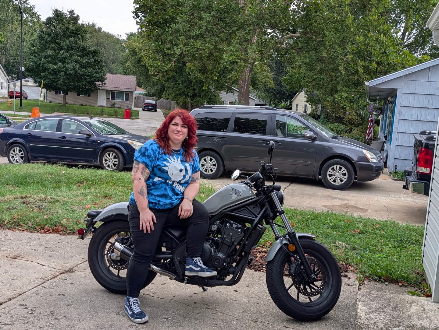 Customer photo review of PBS is Punk Tie-Dye Tee