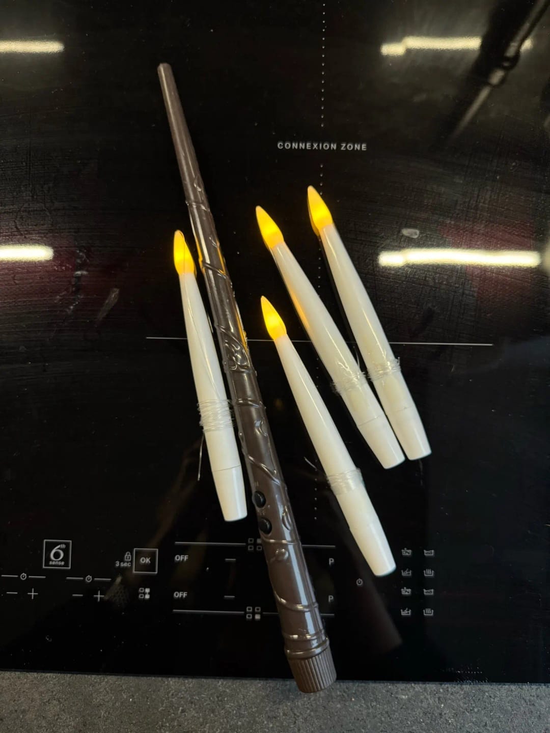 Customer photo review of Bougies LED Flottantes avec Baguette Magique