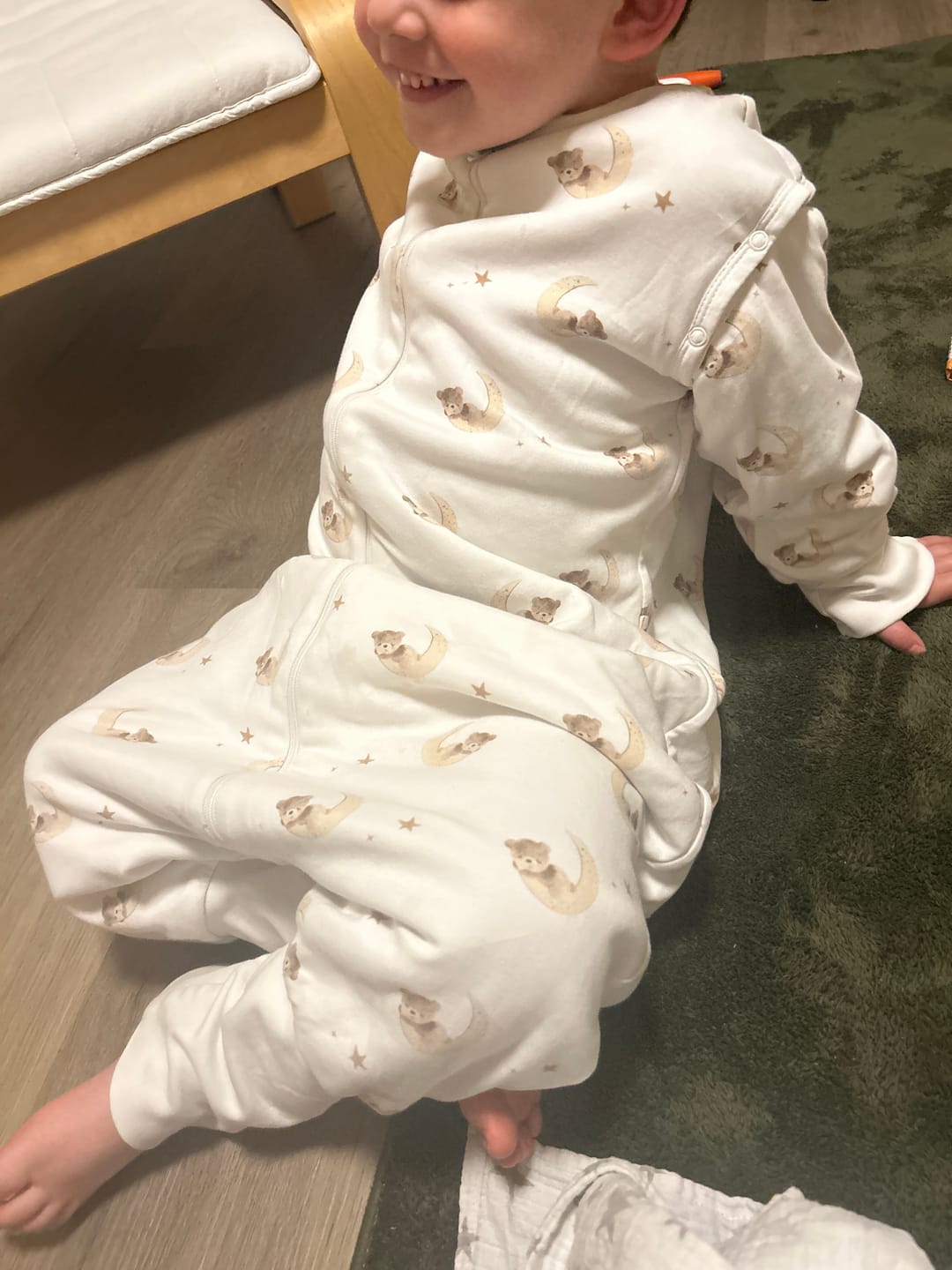 Customer photo review of Übergangsschlafsack mit Füßen 1.5 TOG