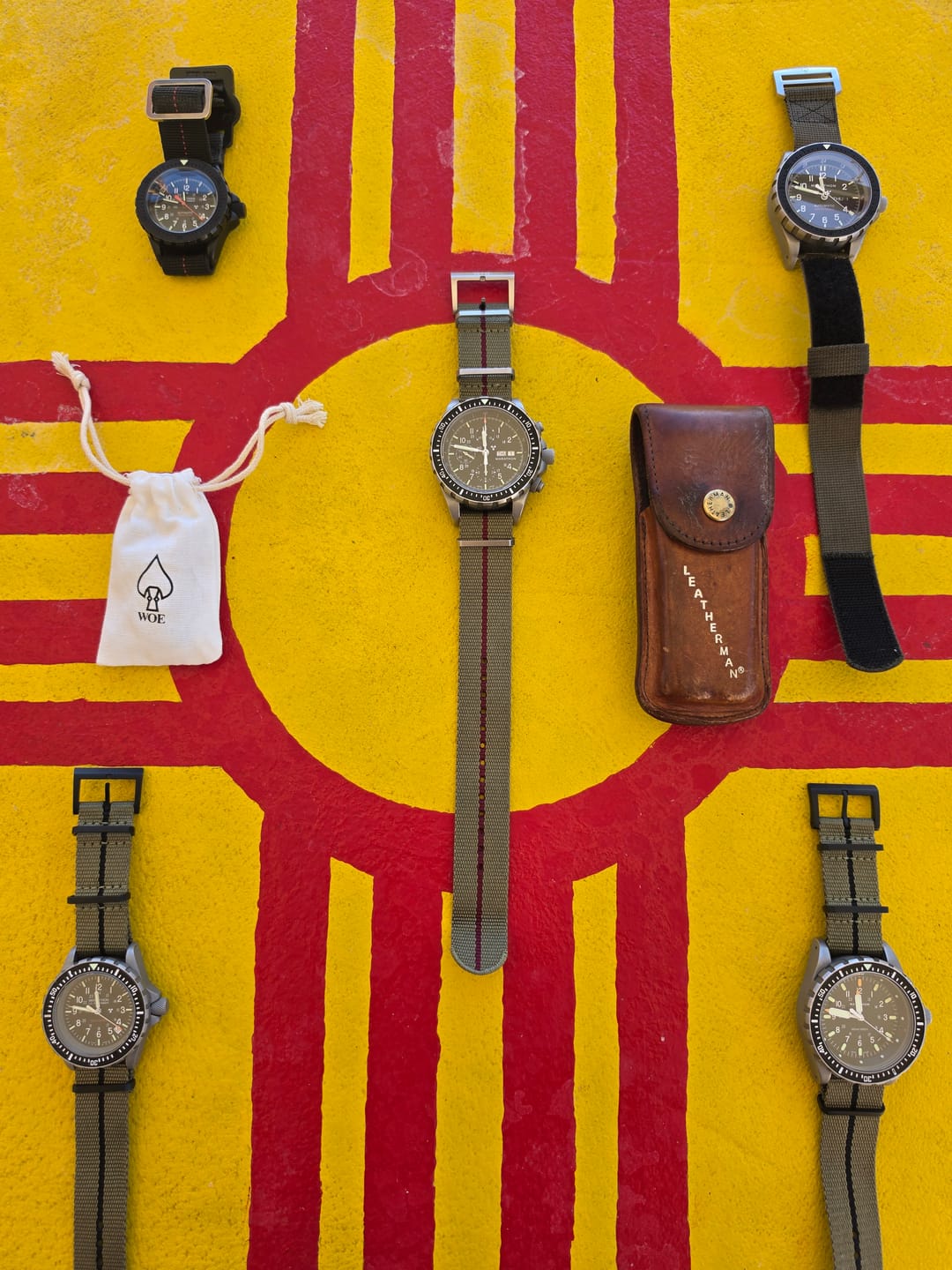 Customer photo review of Five Eye Nylon Watch Strap - Stripe