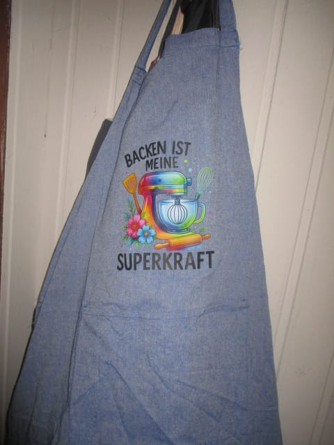 Customer photo review of Bügelbild Backen ist meine Superkraft