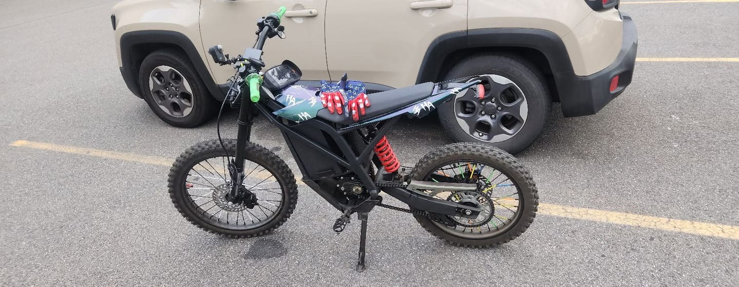 Customer photo review of Eskute® RTX 19"17" 6500W Electric Dirt Bike for Adults