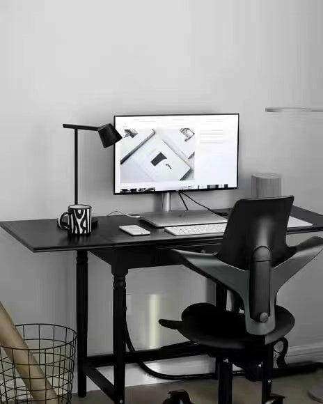 Customer photo review of Modern Table Lamp, Aluminium, Slanted Shade, Switchable Colour LED
