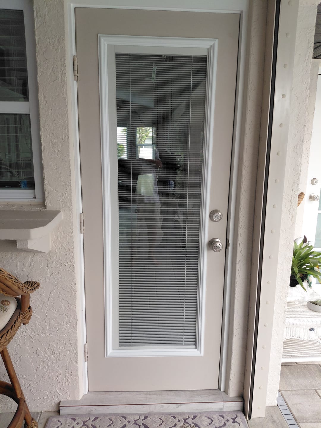 Customer photo review of Raise & Lower Blinds Glass and Frame Kit (Full Lite)