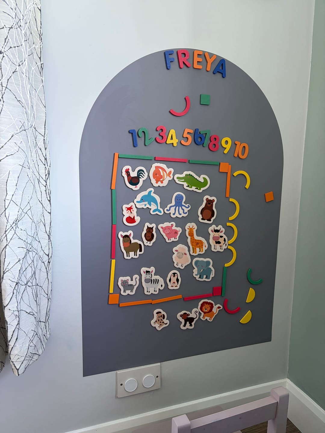 Customer photo review of Magnetic Wall Board
