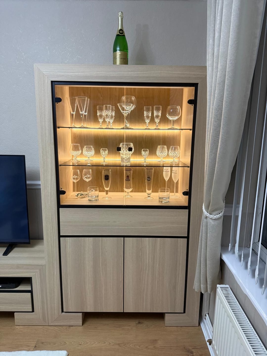 Customer photo review of Cuba 13 Tall Display Cabinet 113cm