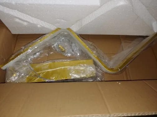 Customer photo review of Zig-Zag Pendant Light, Aluminium Bar, 45–90 cm, Integrated LED