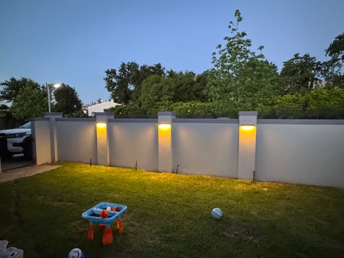 Customer photo review of Solar Wall Light with Motion Sensor