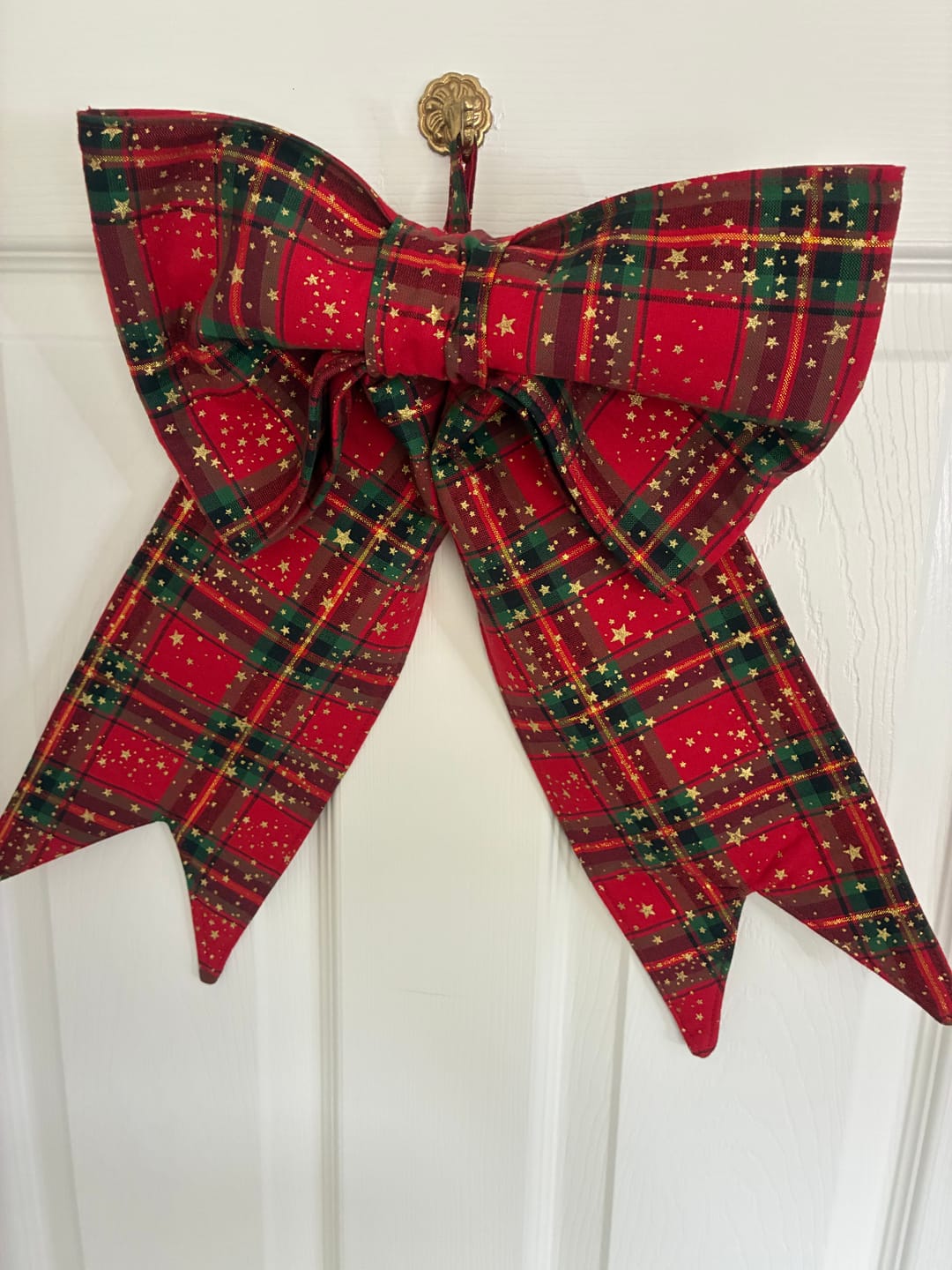 Customer photo review of Starry Tartan Christmas Cotton Fabric