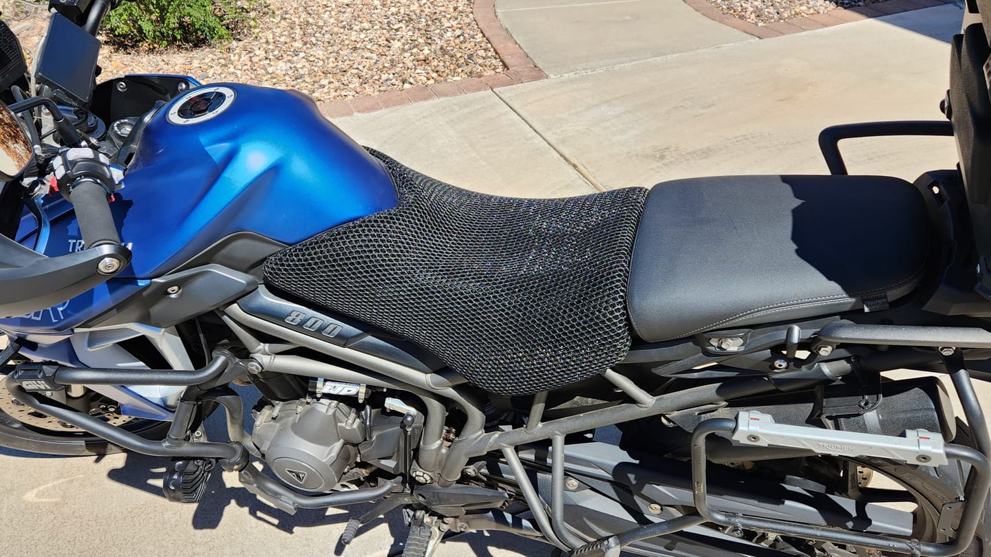 Customer photo review of Wind Rider Seat Cover