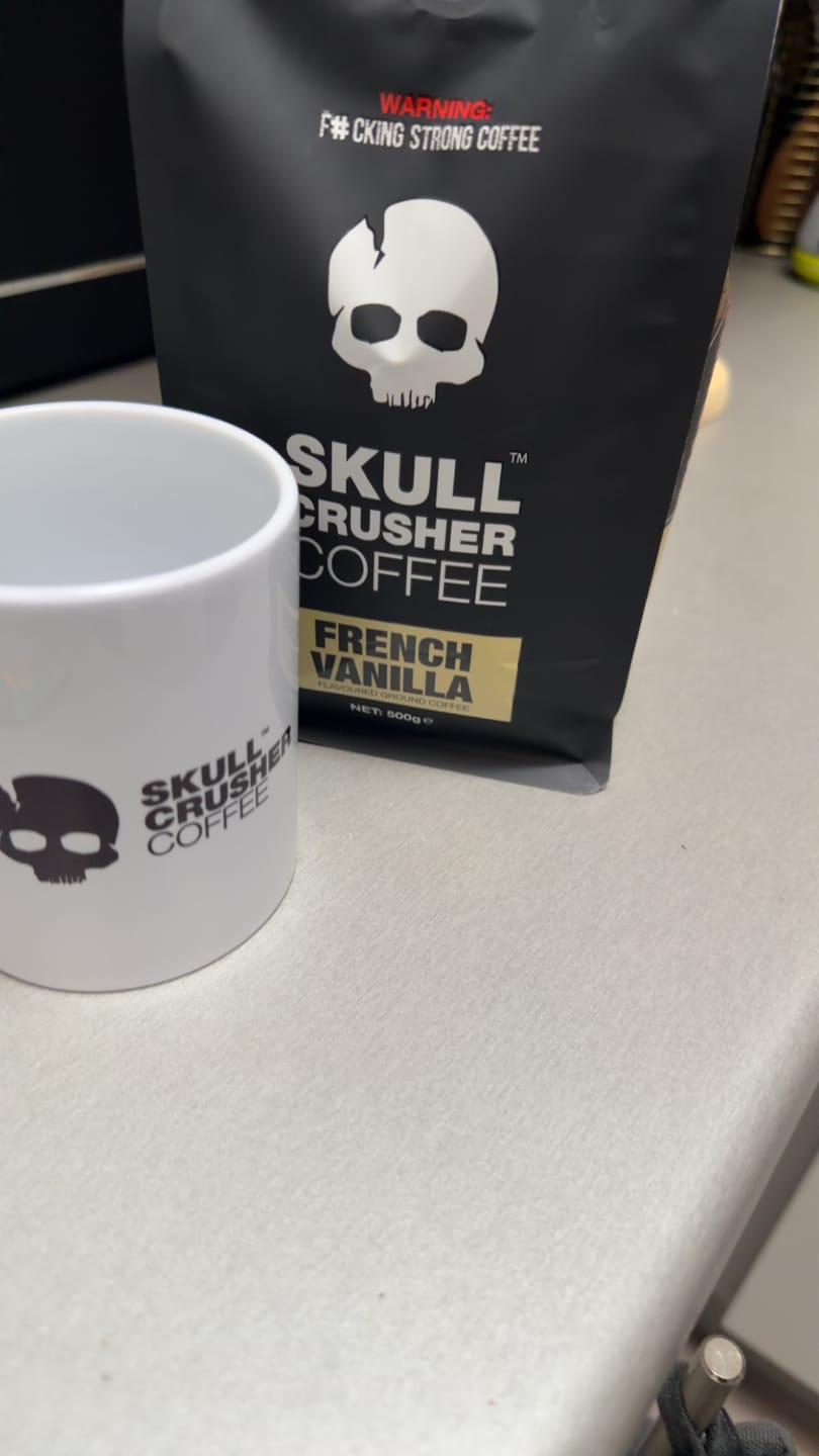 Customer photo review of » 11oz White Mug - Fuelled By Caffeine V3 (100% off)