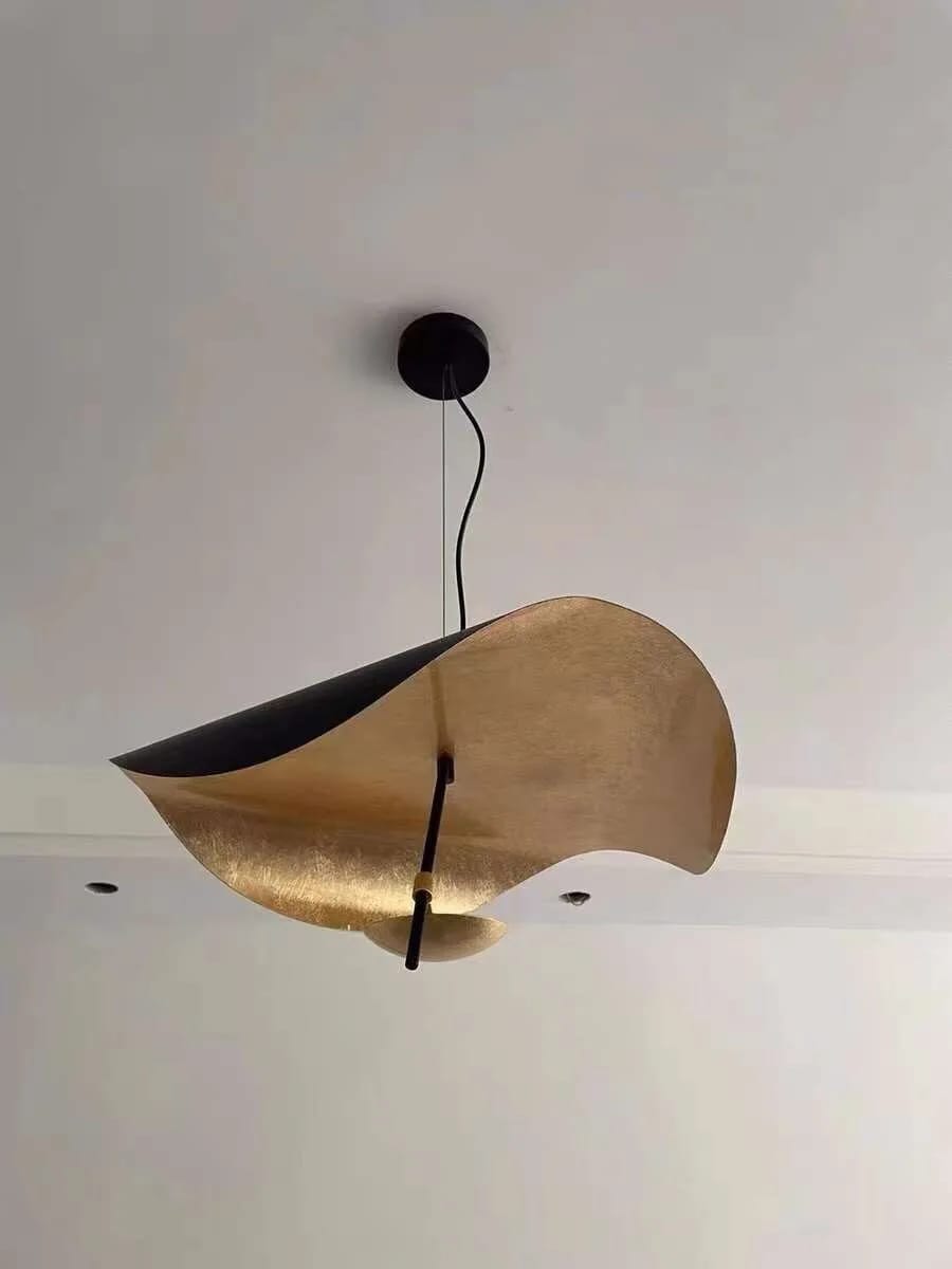 Customer photo review of Gold Saucer Pendant Light for Dining Table, 1 or 2-Light, 60-80 cm