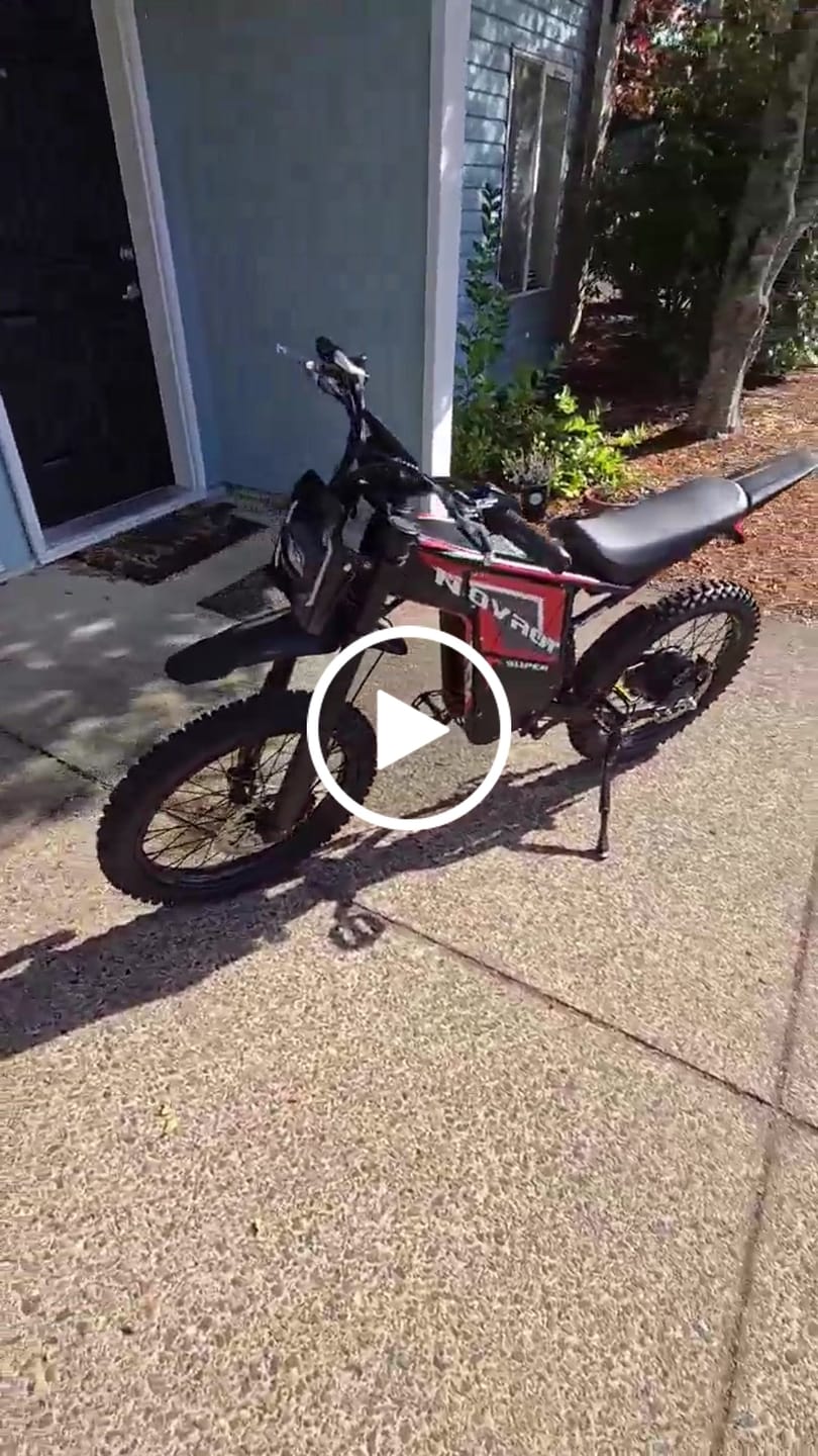 Customer video review of Eskute® NOVA 01 Long Range Electric Dirt Bike