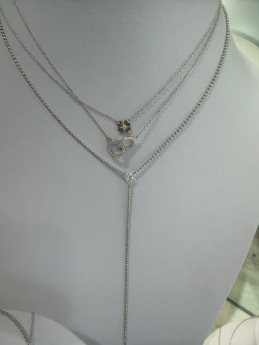 Customer photo review of Choker Bolitas Piedra Natural 12 mm